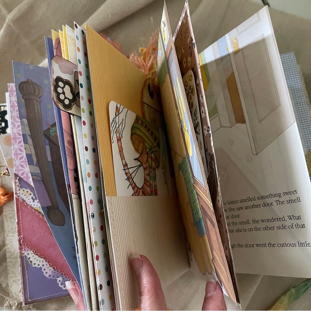 Junk Journal The Curious Little Kitten Around the House Little Golden Book - Picture 7 of 16